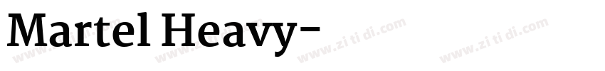 Martel Heavy字体转换
